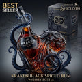 HOT Kraken Black Spiced Rum Whiskey Bottle