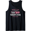 50th Birthday Shirt More Fun Than Two 25 Years Old Funny Tank Top Made in USA Hoodie, Sweatshirt | RetroVerseTees.com
