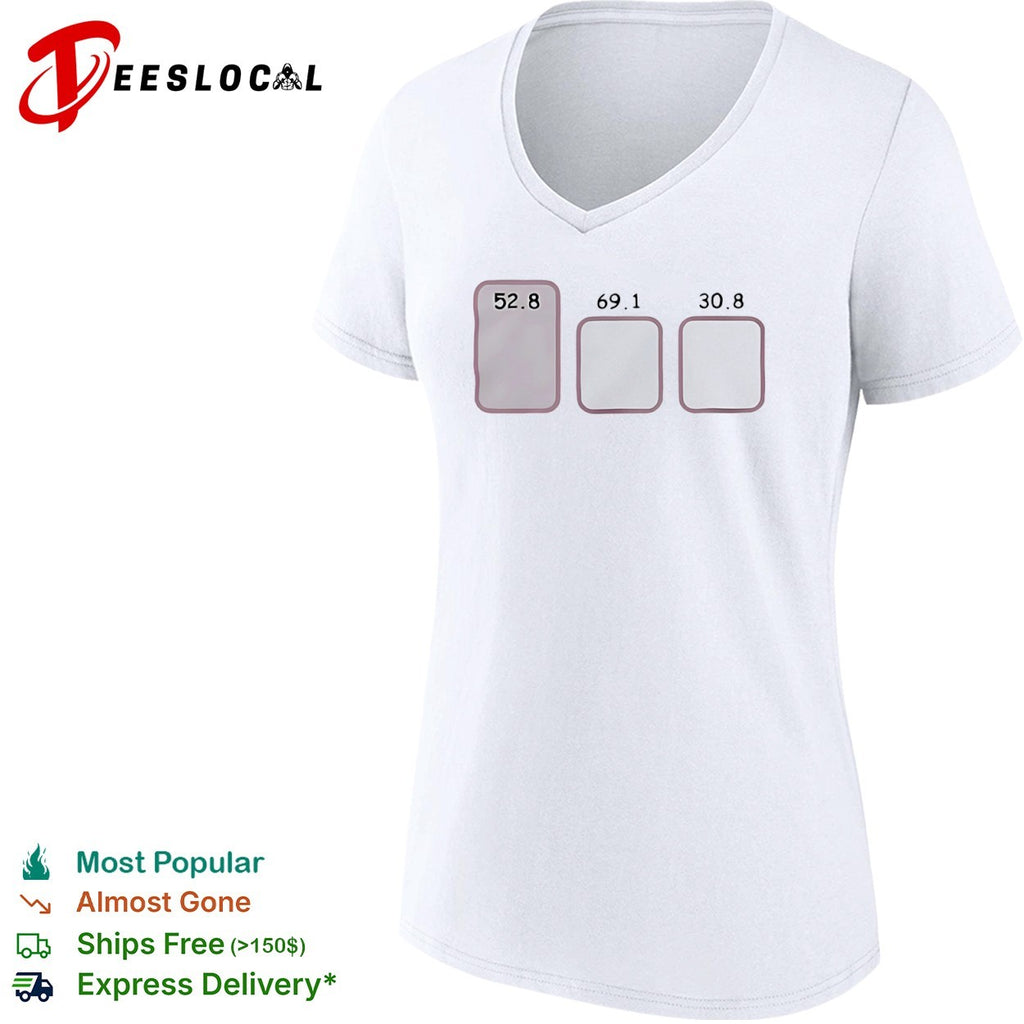 528 691 and 308 Numerical Data Set shirt