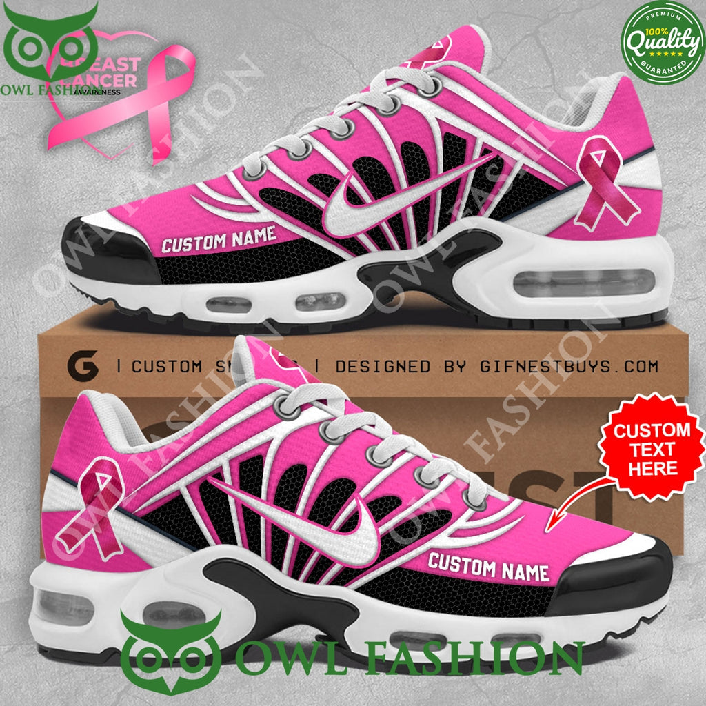 Personalized Breast Cancer Awareness Pink Air Max Shoes