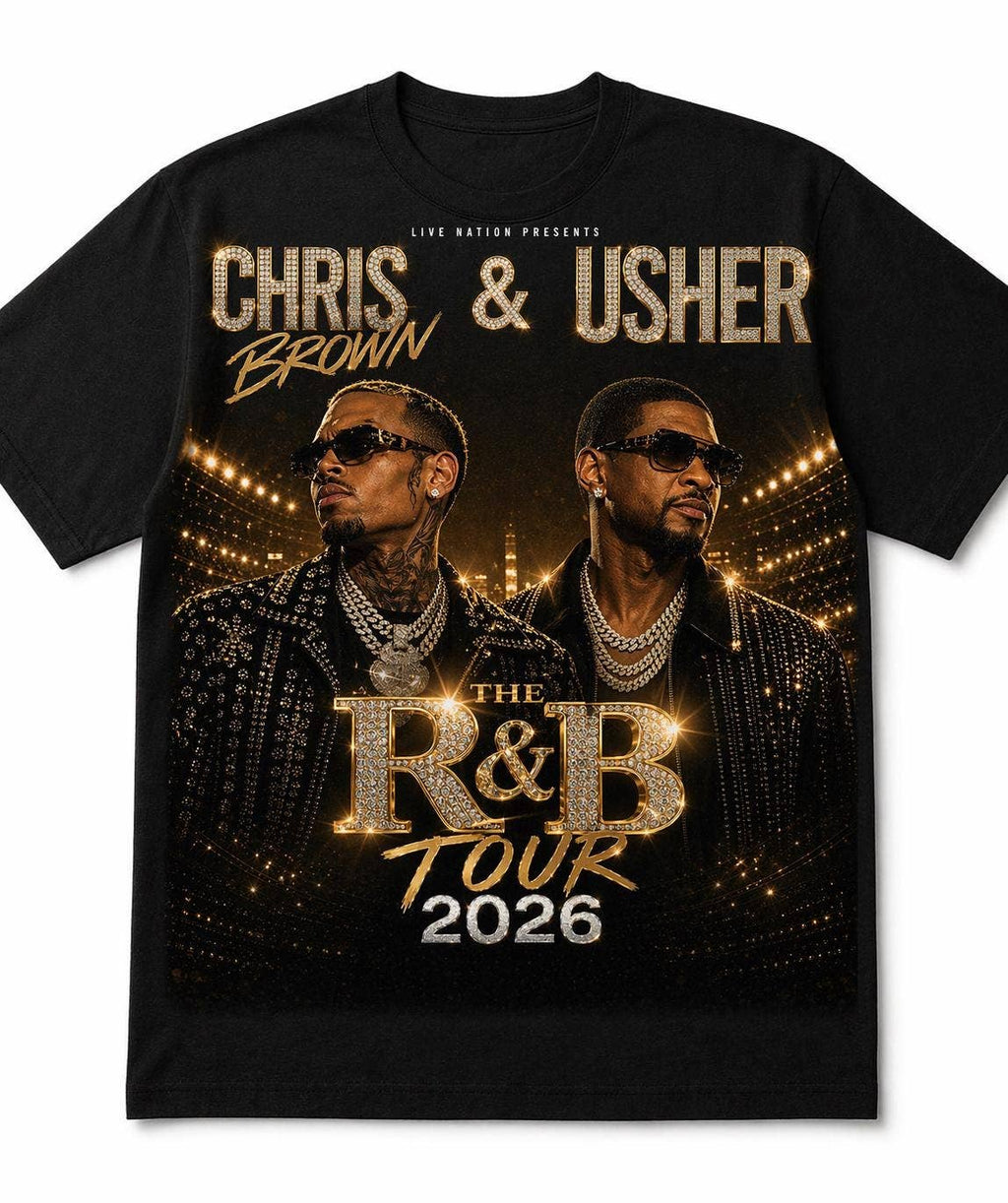 Chris Brown Usher Tour 2026 Lux Concert Tee Tee Unisex T-shirt, Sweatshirt, Hoodie (1)