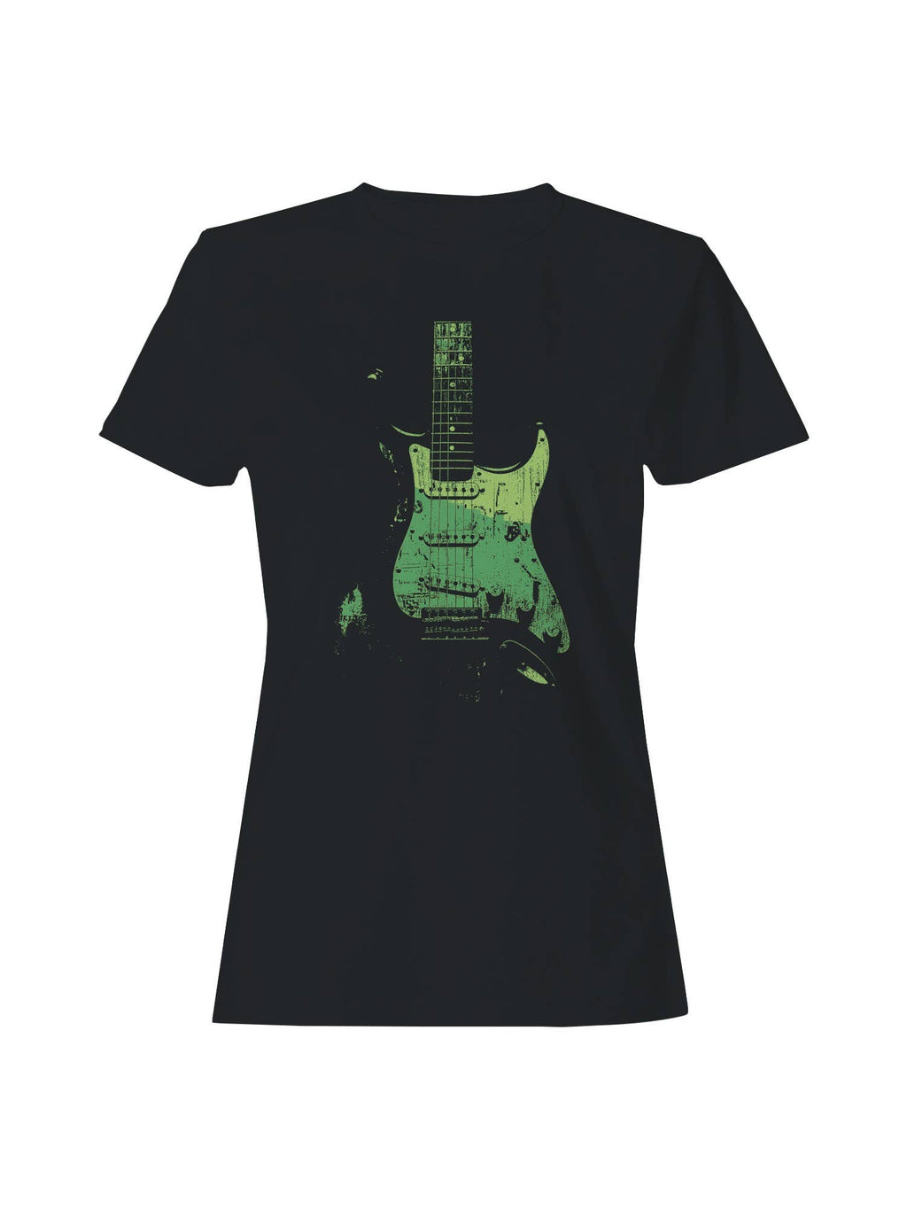 Vintage Distressed Electric Guitar Art Women's T-Shirt