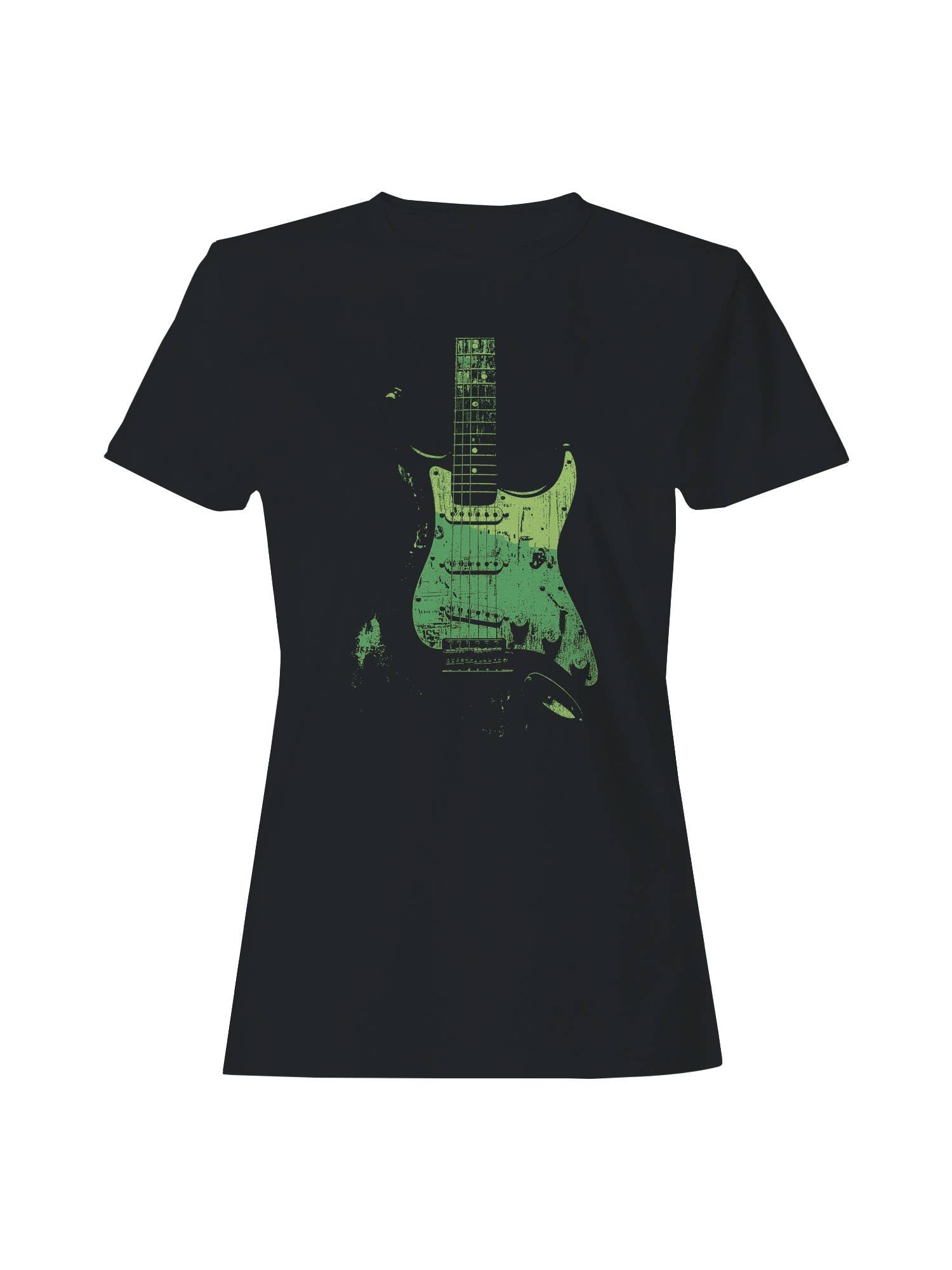 Vintage Distressed Electric Guitar Art Women's T-Shirt