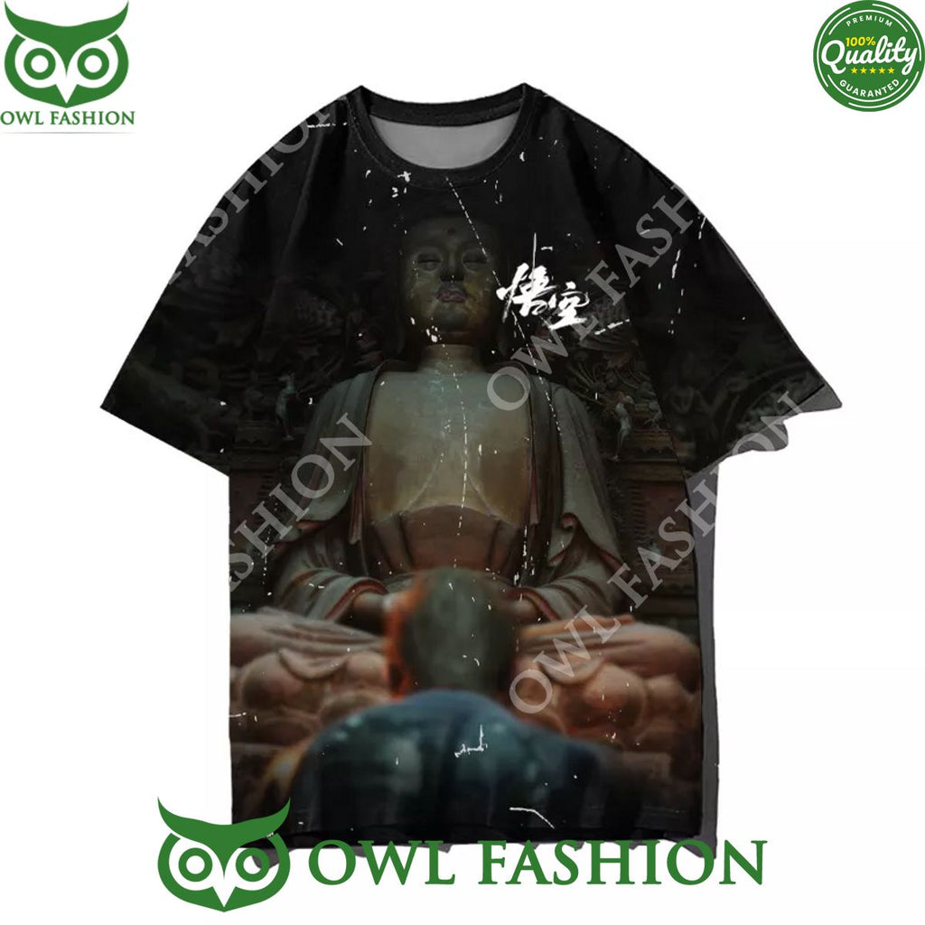 Black Myth WuKong confront Budda t shirt