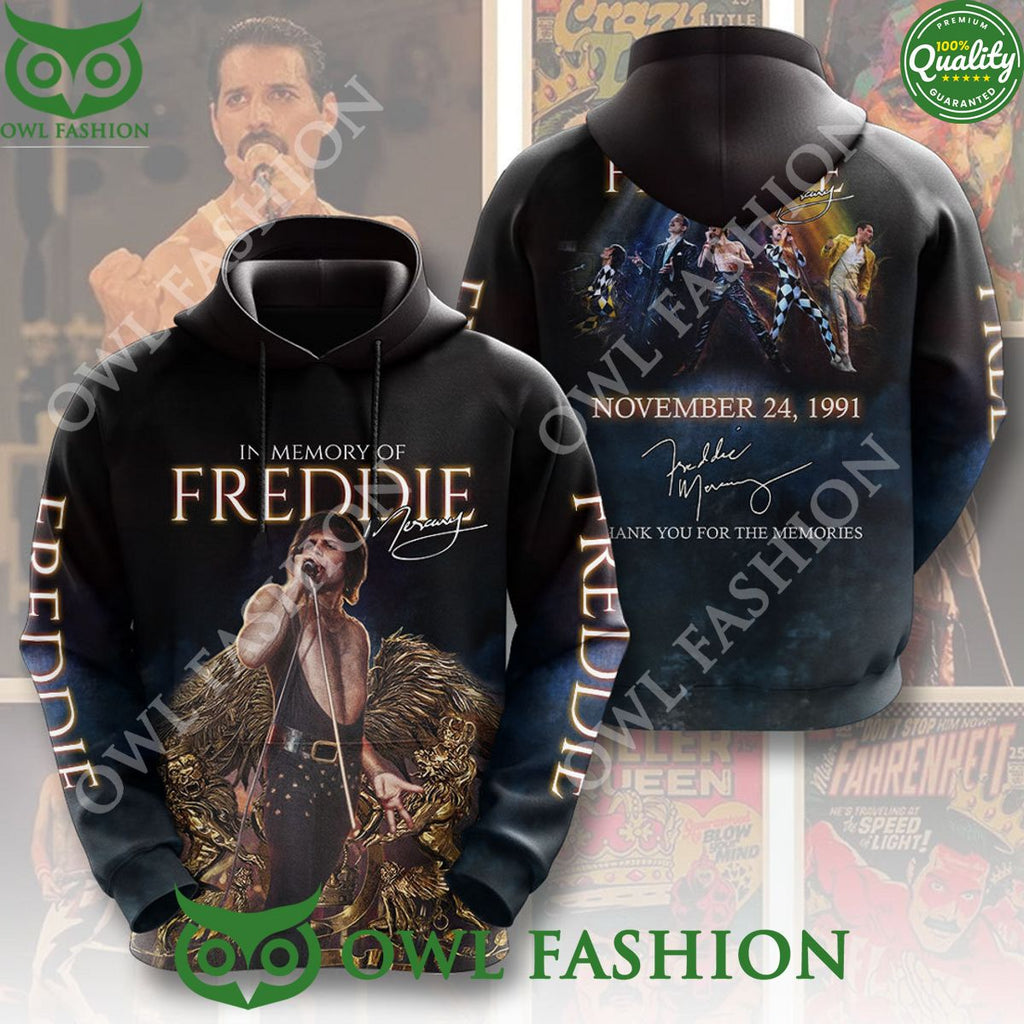 IN memory of Freddie Mercury November 24 1991 3D t shirt