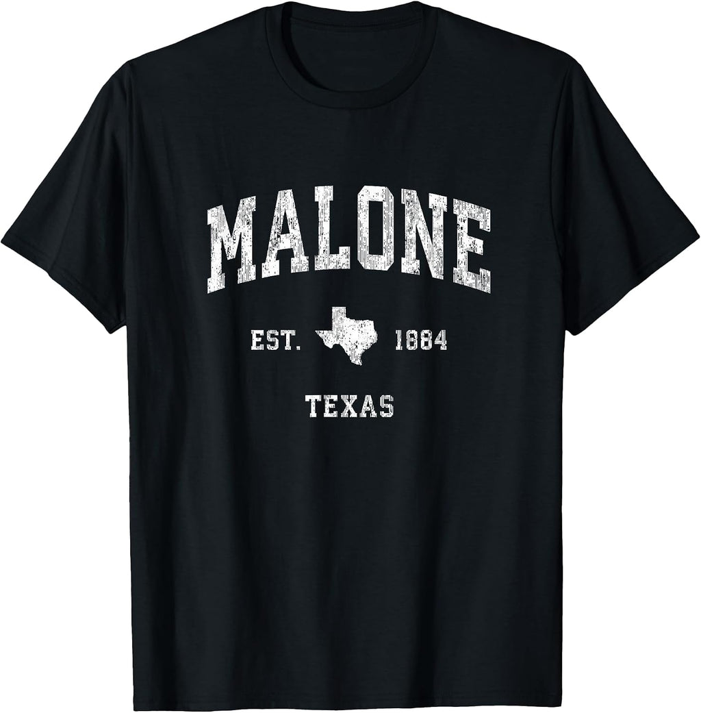 Malone TX Retro T-Shirts & Gifts