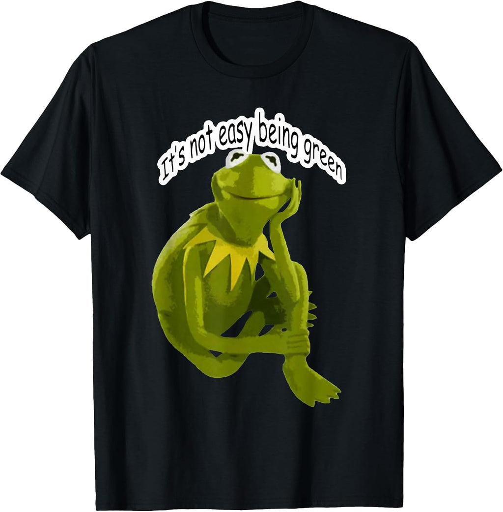 Retro Quote Its Not Easy Being Green Funny Frog