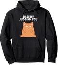 Chonky Cat Silently Judging Pullover Hoodie