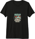 Yogi Mom Down Dog Humor Retro Yoga Mom