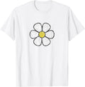 Hippie Daisy Flower Vintage Graphic Effect T-Shirt
