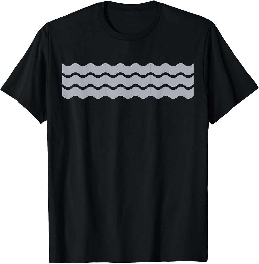 Minimalist Grey and White Wavy Lines Pattern