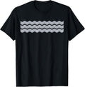 Minimalist Grey and White Wavy Lines Pattern