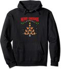 Hen Chick Farmer Merry Chickmas Christmas Chicken Tree Pullover Hoodie