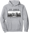 St. Louis Missouri Vintage Skyline Pullover Hoodie