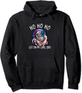 Funny Ho Ho Fit Weight Lifting Santa Claus Gym Clothes Men Pullover Hoodie