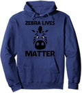 Animals Lives Matter Hoodie Cute Zebra