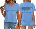 You are Enough Tshirt Dear Person Behind Me Shirt V Neck Mental Health Shirt Women Inspirational Graphic Casual Tops