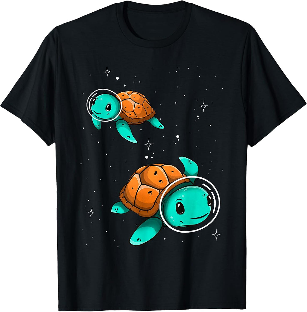Turtles Astronaut In The Space