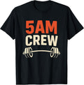 5AM Crew Workout Gym Vintage Motivation Fitness Matching T-Shirt