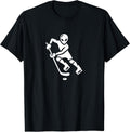 Alien Hockey Player Silhouette Minimalist