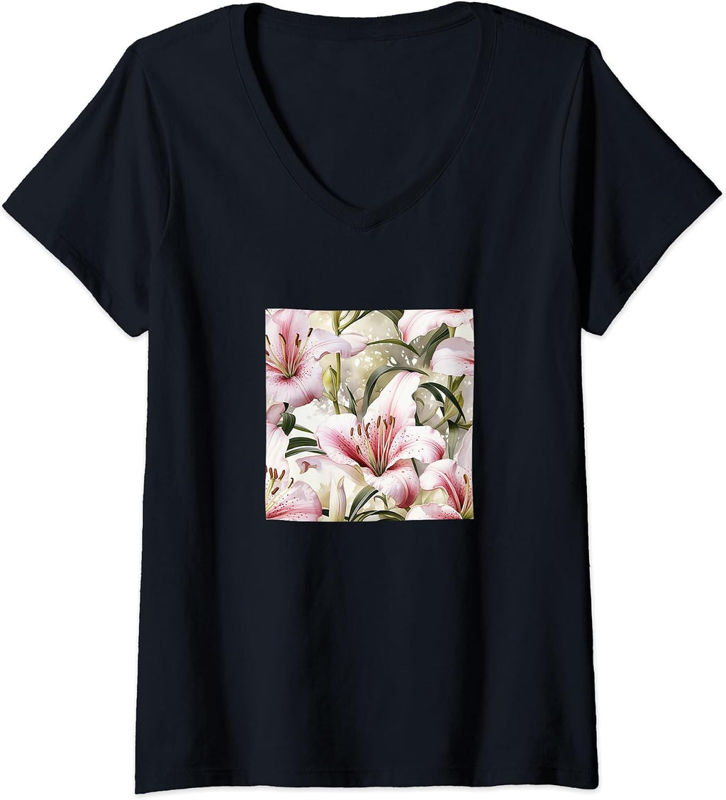 Lily Watercolor Wildflower Pattern Merch
