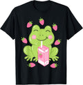 Strawberry Milk Frog Japanese Kawaii Designs