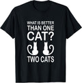 Unisex-Adults Cat-Themed T-Shirt Black Small Classic Fit Short Sleeve