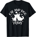 Cat and Dog Mum Girls Cats Lovers Dogs Mother T-Shirt