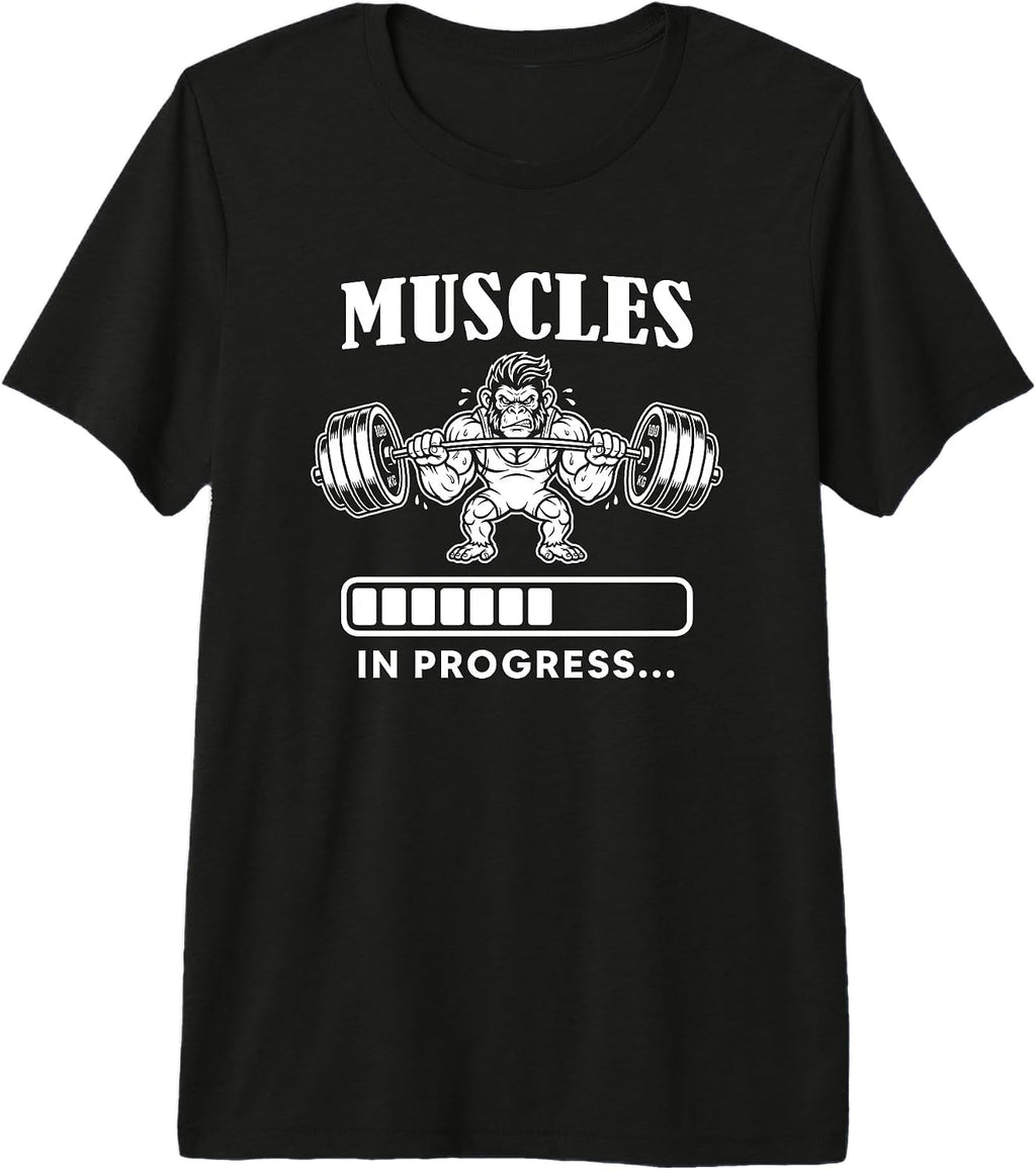 Muscles Training Weightlifting Monkey Lovers Art