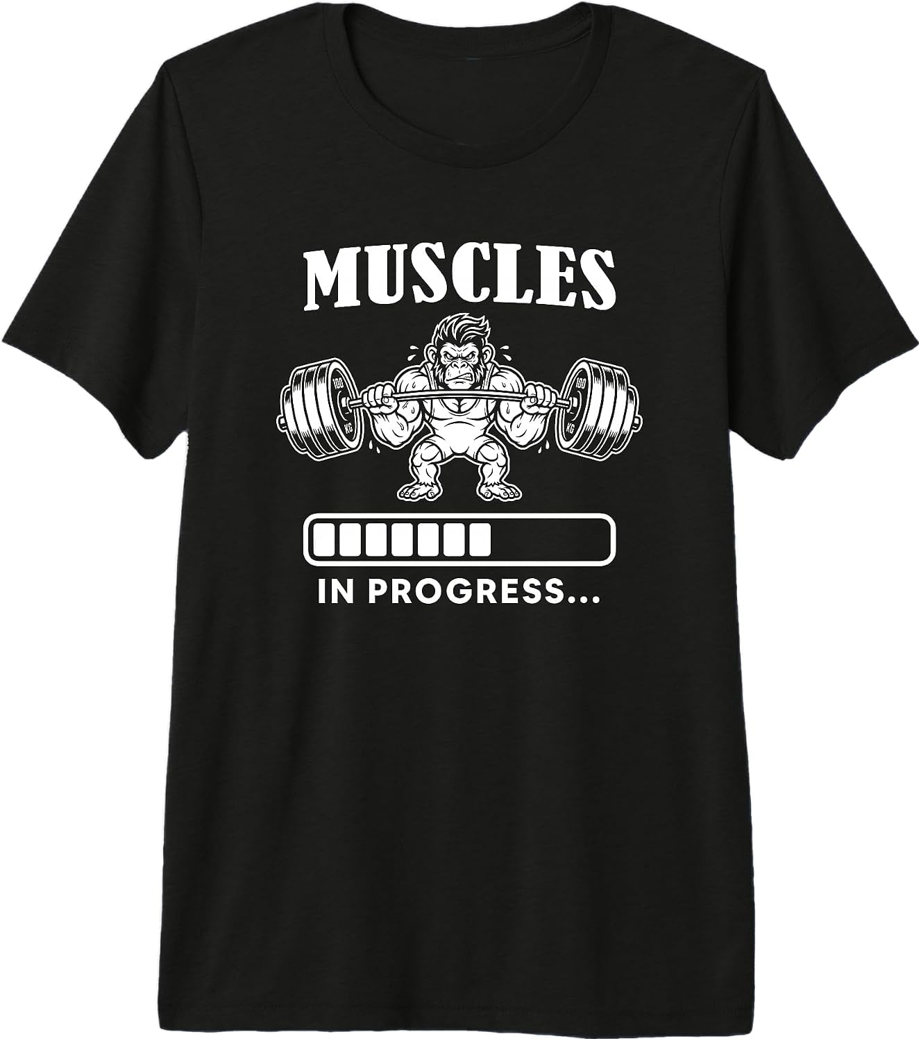 Muscles Training Weightlifting Monkey Lovers Art