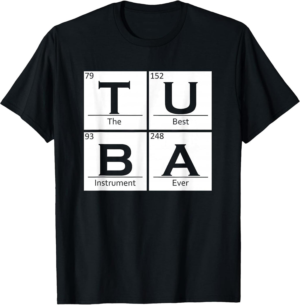 Tuba Chemistry Elements Tubist Jazz Music Tuba Player T-Shirt