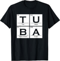 Tuba Chemistry Elements Tubist Jazz Music Tuba Player T-Shirt