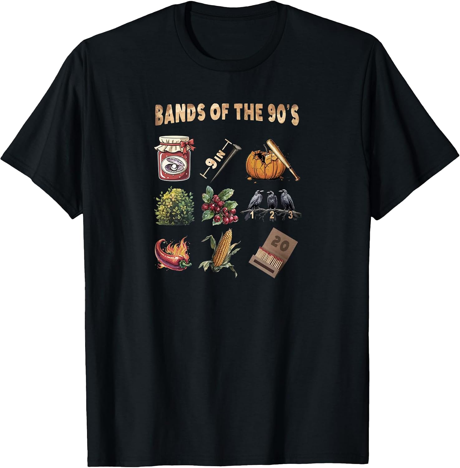Funny Retro Popular Music Bands Of The 90's Band