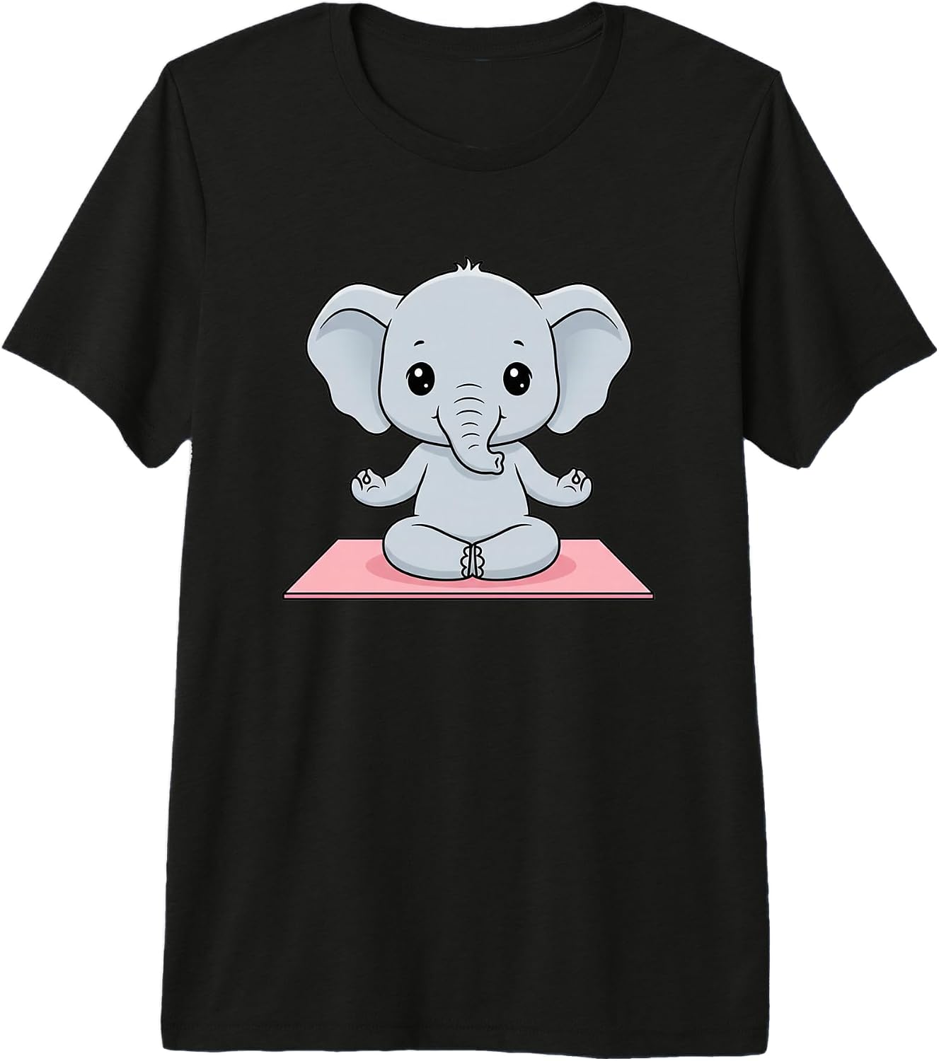 Cute Baby Elephant Yoga Meditation Lovers