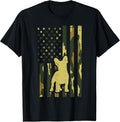 Camo US Flag French Bulldog Frenchie Patriot Dog Lover Gift T-Shirt