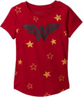 Girls T-Shirt Wonder Woman Logo & Stars Print