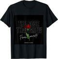 Rose From Concrete Women's Black T-Shirt, Small, Short Sleeve, Crew Neck, Classic Fit, Motivational, Lace Embellished