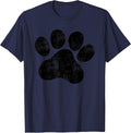Vintage Dog Paw for Women Men Kids Dog Lovers T-Shirt Small