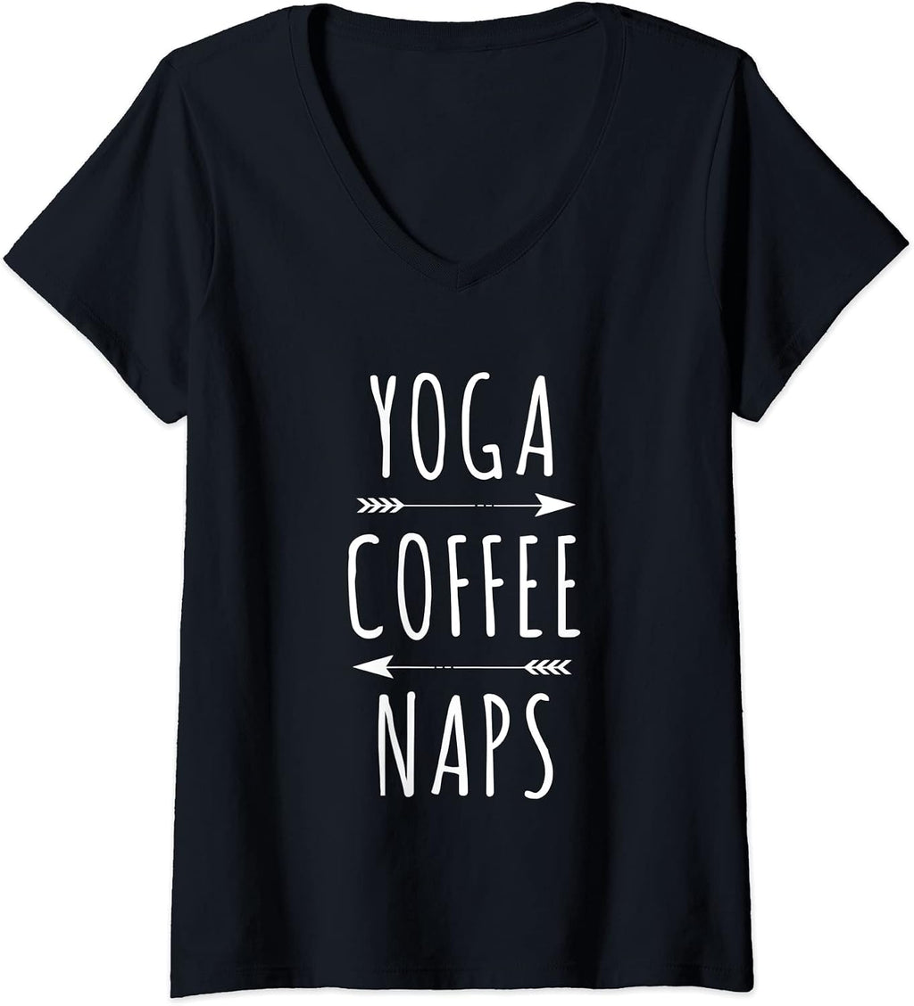 Yoga Coffee Naps Namaste Stretch Tees Gift Shop