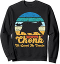 Chonk Oh Lawd He Comin Cat Scale Meme Chonk Sweatshirt