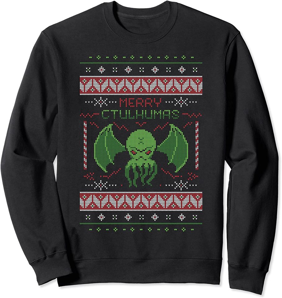 Merry Cthulhumas! Ugly Christmas Sweater Cthulhu Sweatshirt