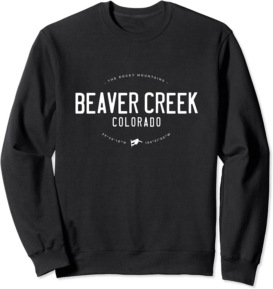 Beaver Creek Colorado Graphic Worn Vintage Snowboarding Sweatshirt