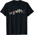 Birds On A Branch - Birding Bird Watching Bird Watcher T-Shirt Small