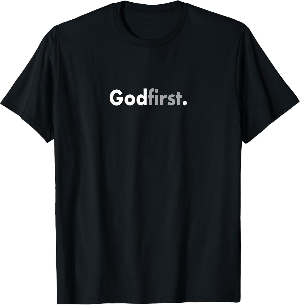 Simple Minimalist God First Christian Gift Apparel