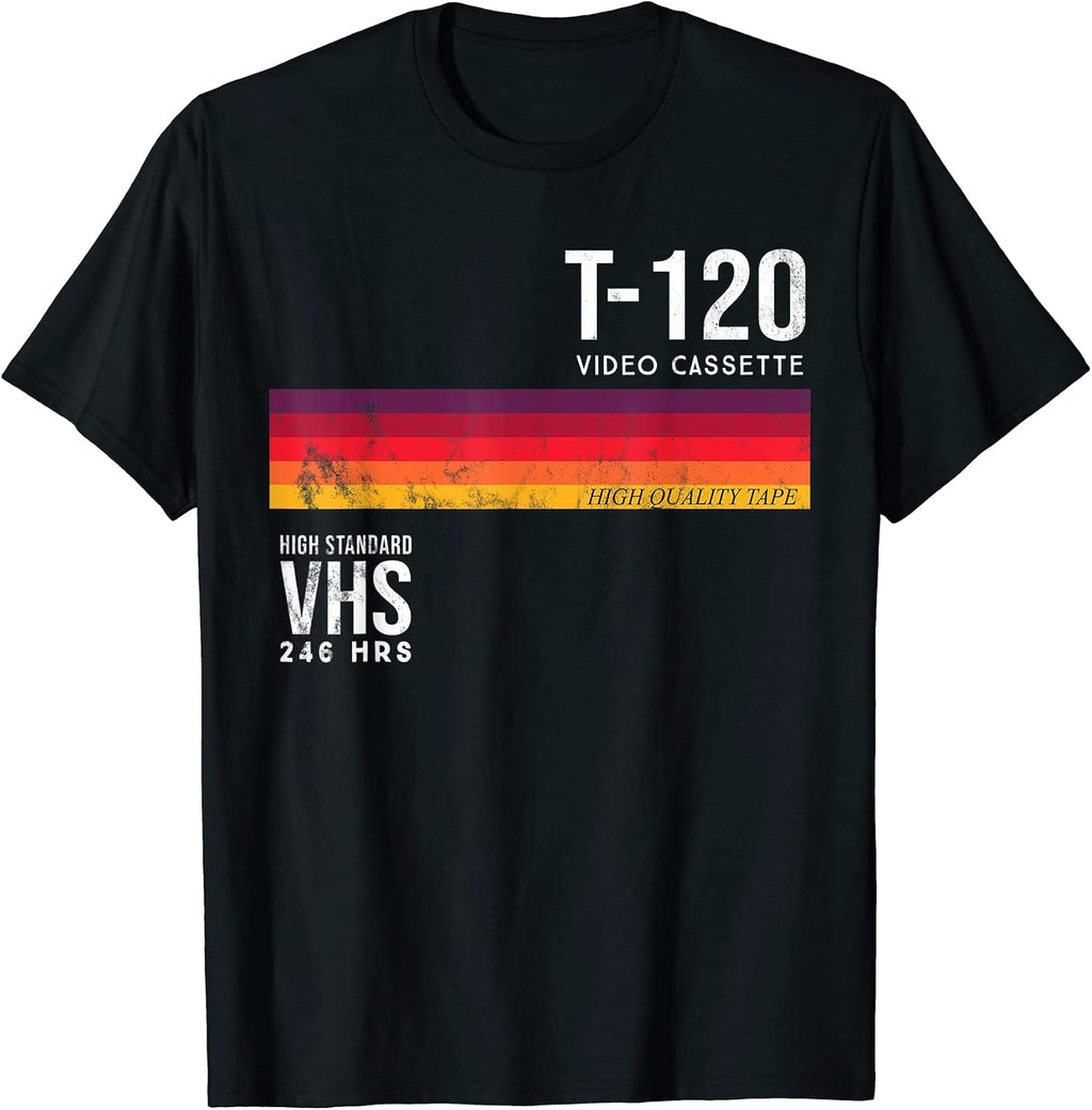 Vintage 80s Video Cassette Tape VHS T-Shirt