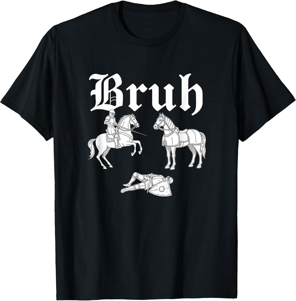 Bruh Parody Meme Medieval Knight Gothic Funny Men