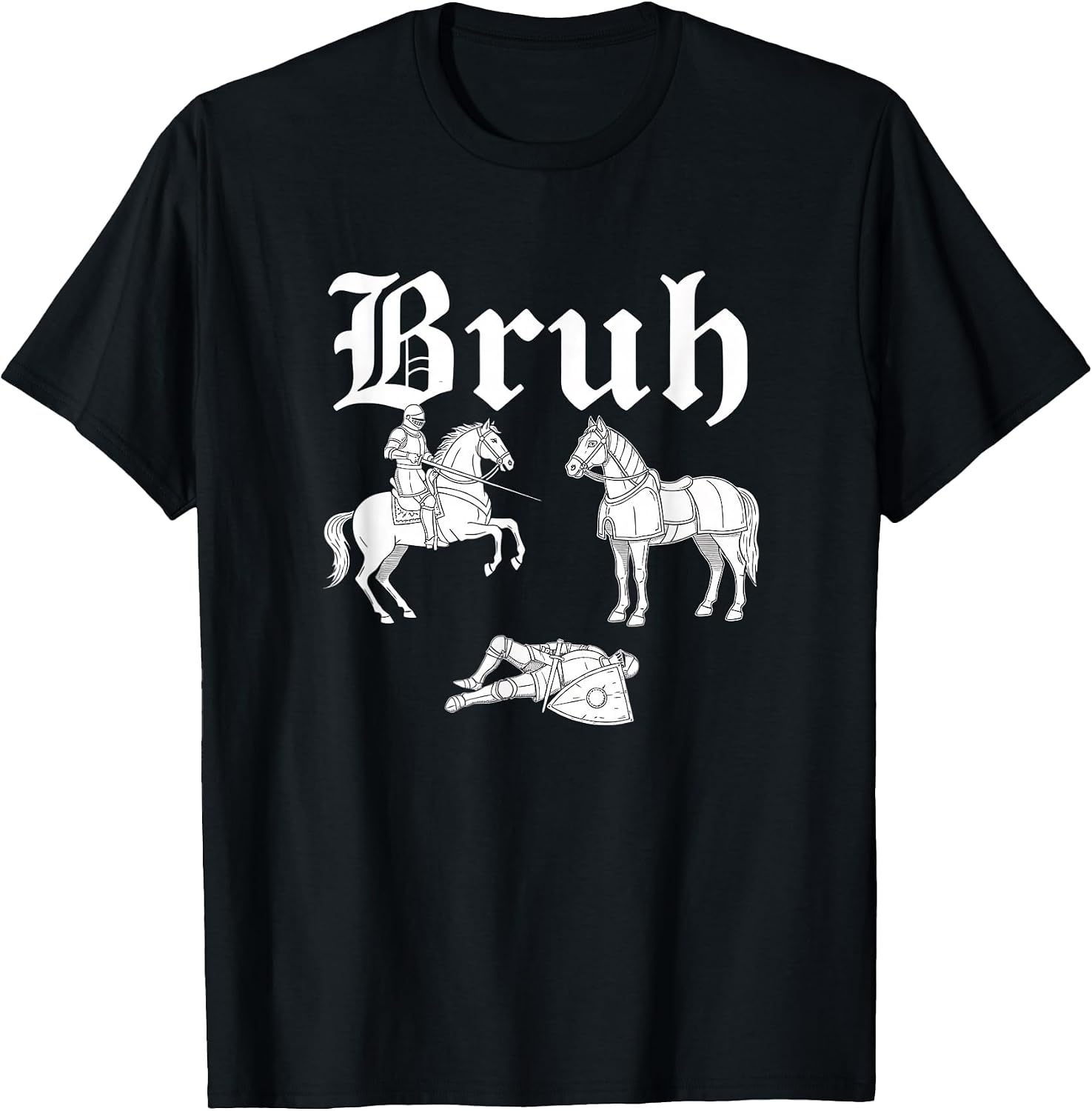Bruh Parody Meme Medieval Knight Gothic Funny Men