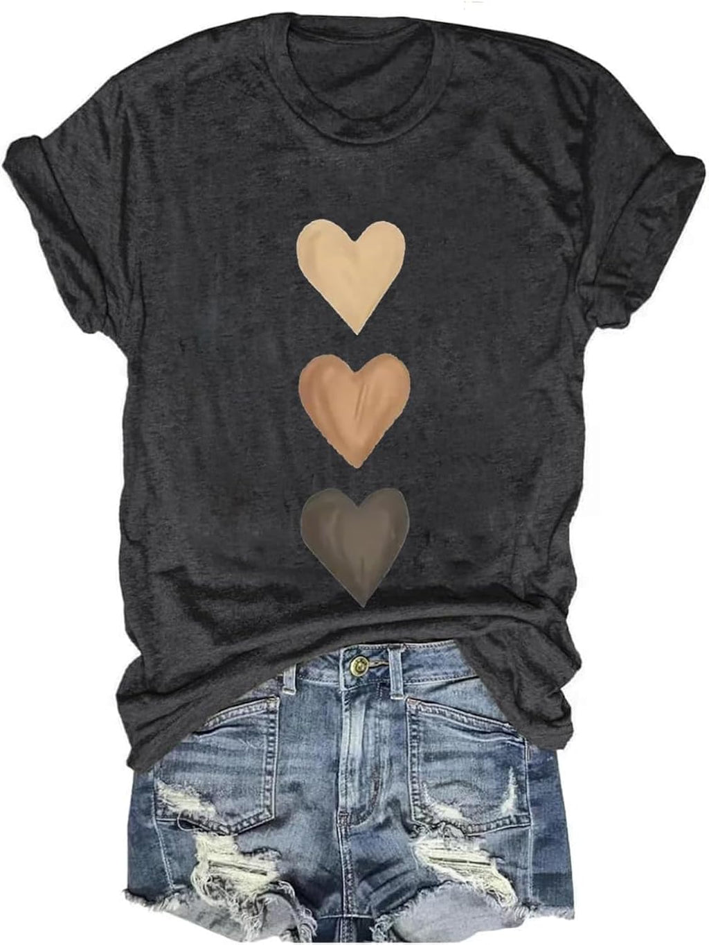 Women's Vintage Floral T Shirt Boho Wildflower Graphic Loose Tees Short Sleeve Casual Tops