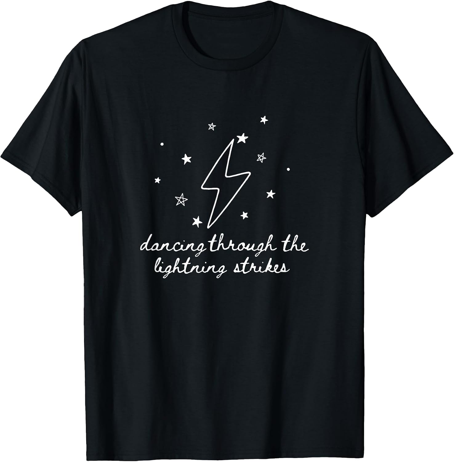 Dancing Through Lightning hand drawn bolt