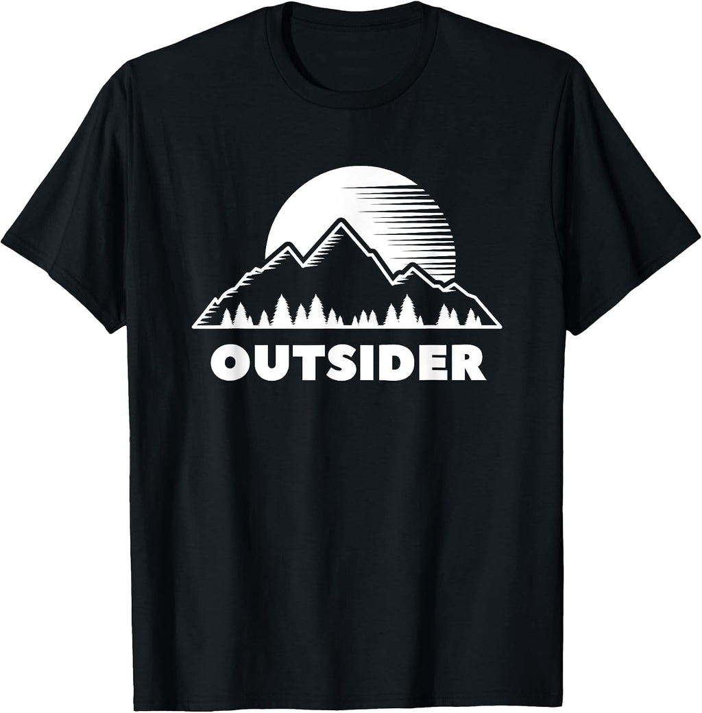 Outsider Mountain Forest Nature Sunset Outdoor Tee